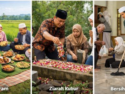 Tradisi Munggahan di Jawa Barat jadi momen spiritual menyambut Ramadhan, dari botram, ziarah kubur, kuramasan, hingga sedekah dan bersih masjid.