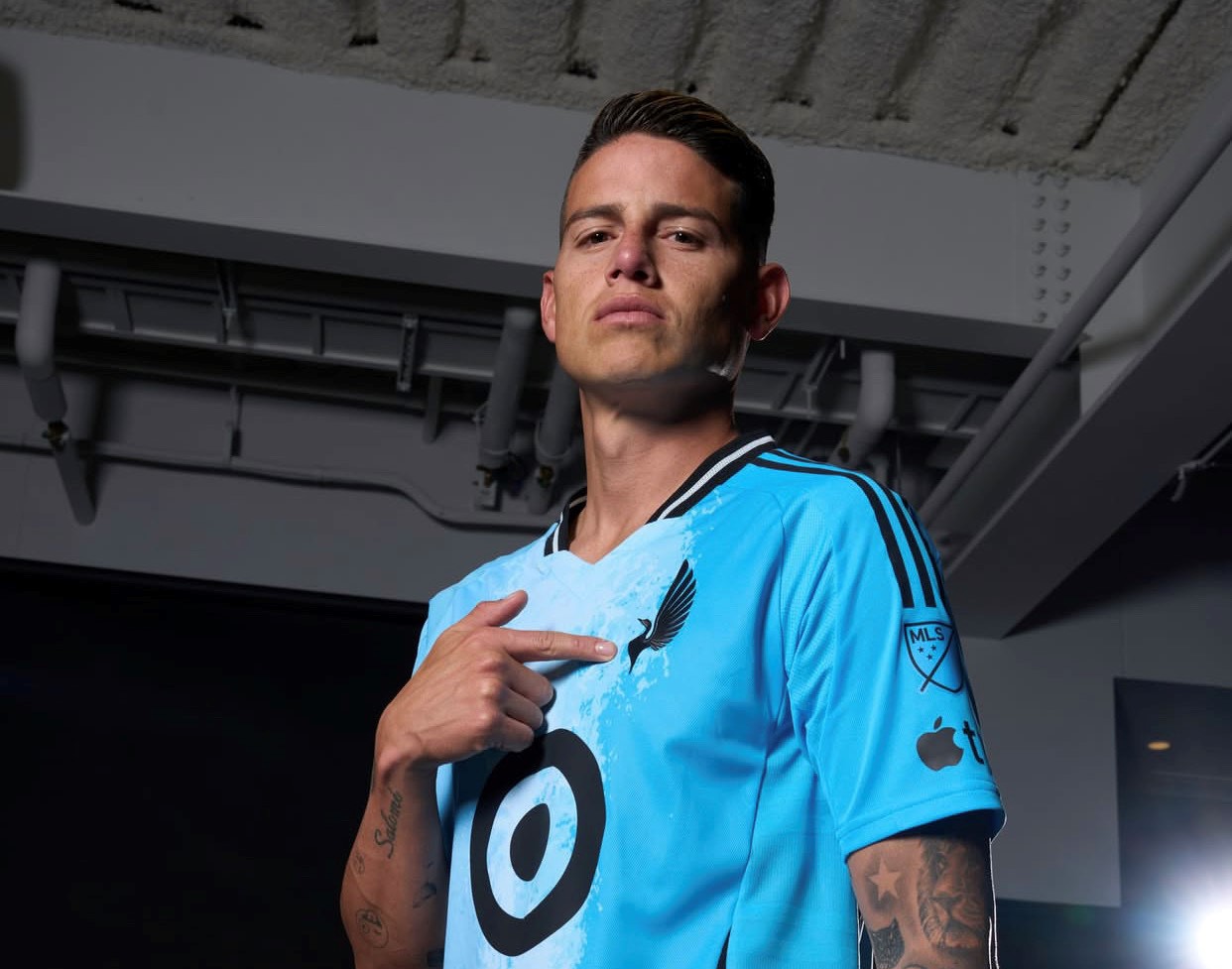 James Rodriguez saat diperkenalkan sebagai pemain baru Minnesota United untuk kompetisi MLS 2026