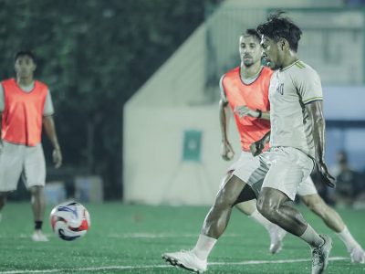 Para pemain Persikad sedang berlatih di Stadion Mahakam/Foto: Media Persikad