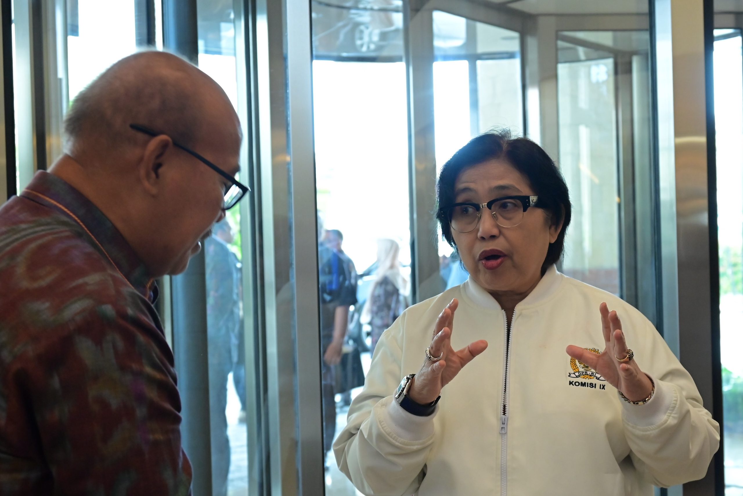 Anggota BURT DPR RI Irma Suryani Chaniago saat melakukan kunjungan kerja spesifik ke RSUP Prof Dr IGNG Ngoerah di Denpasar Bali