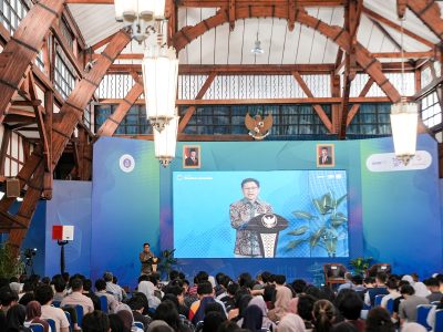Menteri Koordinator Pemberdayaan Masyarakat (Menko PM) Muhaimin Iskandar dalam kegiatan Kuliah Umum (Studium Generale)/Foto: Humas Kemenko PM