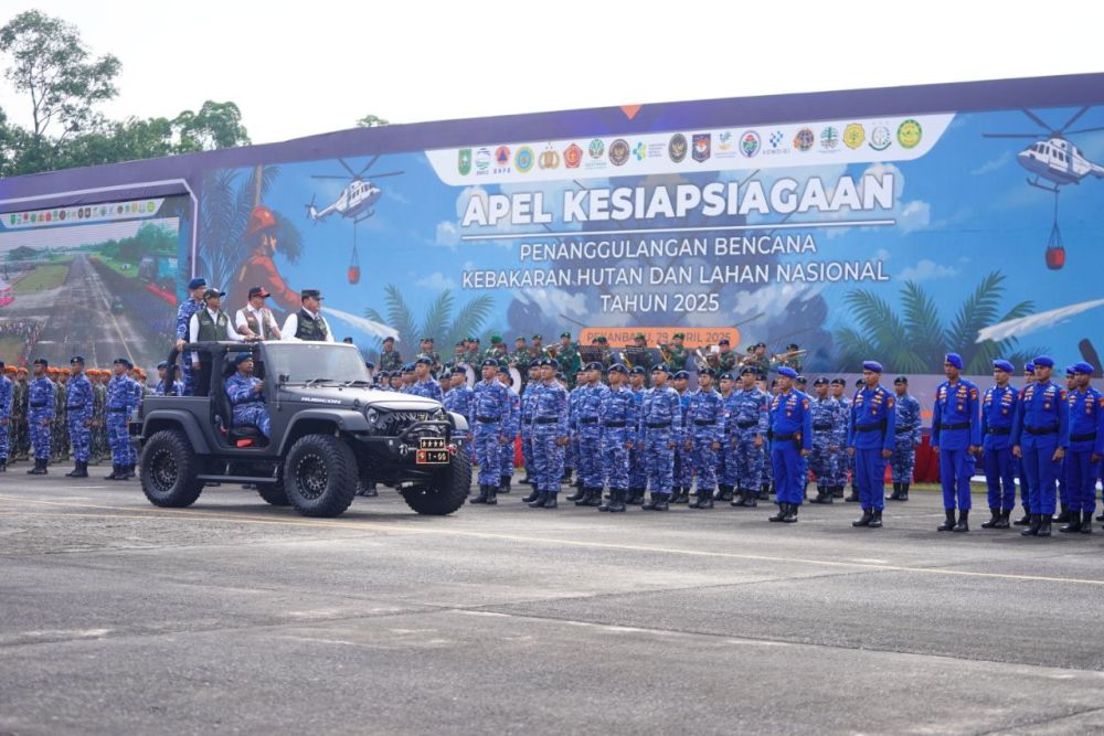 Rapat Koordinasi Persiapan Pelaksanaan Safari Ramadan Menko Polkam dan Apel Kesiapsiagaan Karhutla Riau/Foto: Media Center Riau