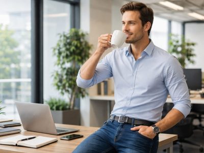 Ilustrasi seseorang memegang cangkir kopi untuk memperbaiki suasana hati/Foto Ilustrasi: Indoragamnewscom