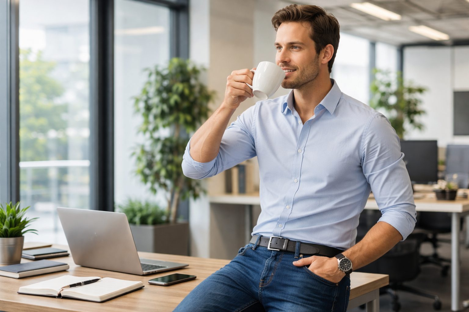 Ilustrasi seseorang memegang cangkir kopi untuk memperbaiki suasana hati/Foto Ilustrasi: Indoragamnewscom