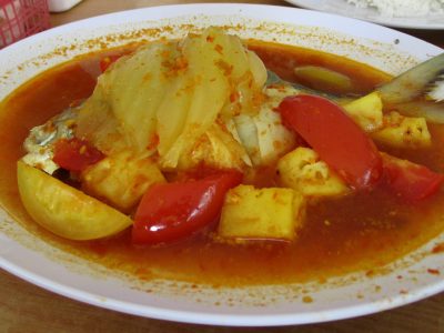 Salah satu kuliner khas Riau, Sop Ikan Asam pedas