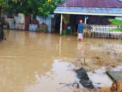 19 rumah terendam banjir di di Desa Datahu, Kecamatan Tibawa, Kabupaten Gorontalo/Foto: Media Center Gorontalo