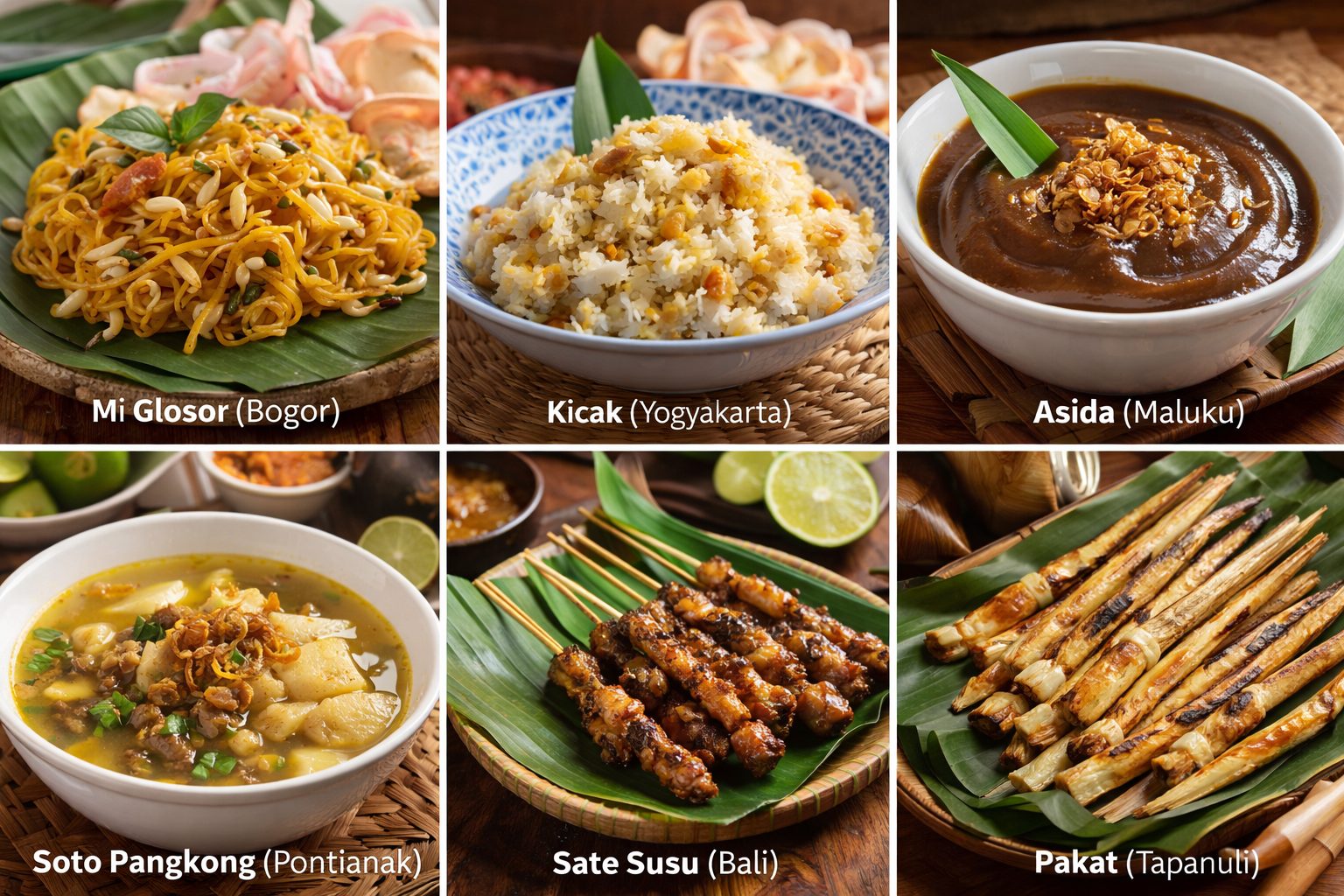 Enam makanan tradisional khas Ramadan dari berbagai daerah di Indonesia/Ilustrasi: Indoragamnewscom