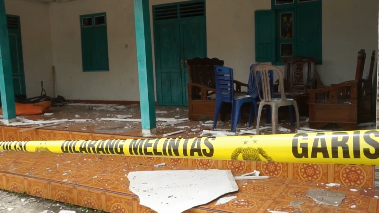 Ledakan mercon di Bantul lukai dua pemuda dan rusak rumah warga/Foto: Istimewa