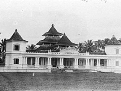 Mesjid Agung Manonjaya, Kabupaten Tasikmalaya, tempo dulu/Foto: Istimewa