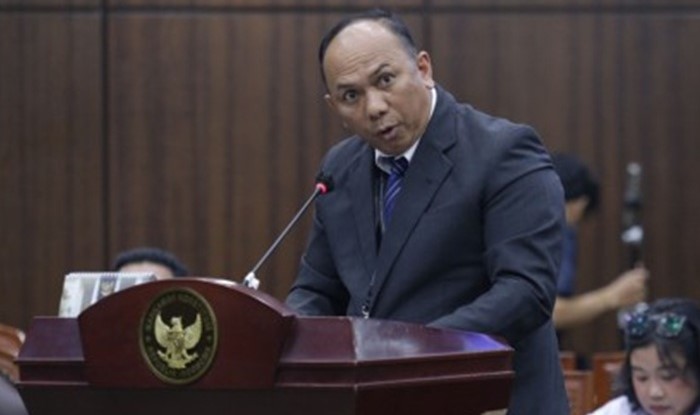 Dirjen Infrastruktur Digital Wayan Toni Supriyanto saat sidang uji materi soal kewajiban rollover kuota internet di MK/Foto: Humas MKRI
