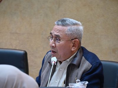 Anggota Komisi IX DPR RI Achmad Ruchyat saat rapat uji kelayakan dan kepatutan calon Dewan Pengawas BPJS Ketenagakerjaan di Senayan
