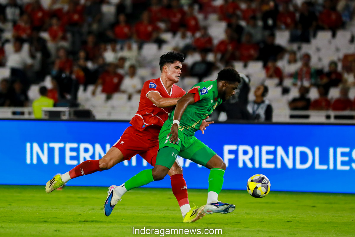 Bertanding di Stadion Utama Gelora Utama Bung Karno (SUGBK), Jumat malam (27/3/2026), Indonesia taklukan Saint Kitts and Nevis dengan skor 4-0/Foto: Singgih Wibowo/Indoragamnewscom
