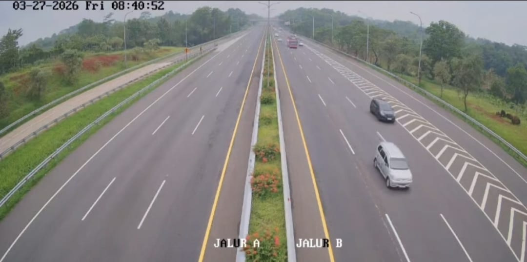 Arus kendaaran balik yang menuju Jakarta dan sekitarnya dari Tol Cipali masih terlihat lenggang/Foto: Istimewa