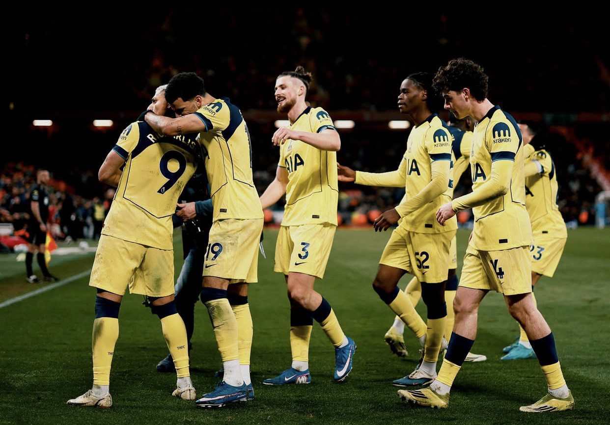 Gol Richarlison di menit ke-90 sukses mencuri hasil imbang 1-1 melawan Liverpool di Anfield, Minggu (15/3/2026)/Foto: Tottenham Houtspur