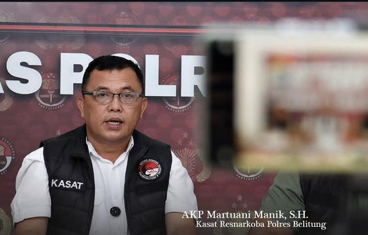 Kasat Resnarkoba Polres Belitung, AKP Martuani Manik/Foto: Humas Polres Belitung