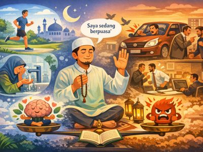 Pengendalian diri saat melaksanakan puasa di bulan Ramadan/Ilustrasi: Indoragamnewscom