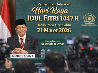 Menteri Agama Nasaruddin Umar umumkan penetapan Idul Fitri 1447 H dalam sidang Isbat/Ilustrasi: Indoragamnewscom