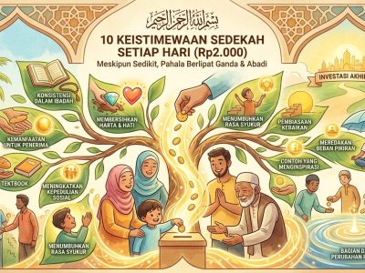 Sedekah Rp2.000 setiap hari punya 10 keistimewaan berdasarkan Alquran dan hadits: bersihkan harta, pupuk kepedulian sosial, hingga jadi investasi akhirat.