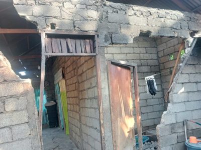 Gempa M7,6 Kota Bitung berdampak pada kerusakan rumah warga di Kabupaten Minahasa, Sulawesi Utara, Kamis (2/4/2026)/Foto: BPBD Kabupaten Minahasa