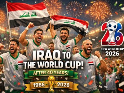 40 tahun menanti, Irak akhirnya kembali ke Piala Dunia setelah kalahkan Bolivia 2-1 di play-off. Aymen Hussein cetak gol penentu kemenangan bersejarah.