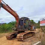 Eskavator barang bukti kasus perambahan kawasan hutan di Bentang Alam Seblat, Kabupaten Mukomuko, Provinsi Bengkulu/Foto: Humas Kemenhut