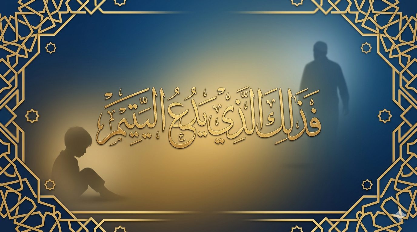 Menghardik anak yatim disebut dalam Al-Qur'an sebagai ciri pendusta agama. Surat Al-Ma'un ayat 1-3 menjelaskan balasan bagi yang zalim kepada anak yatim.