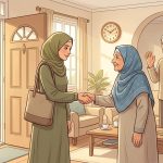 Adab bertamu dalam Islam tidak hanya soal izin dan salam, tapi juga menjaga durasi kunjungan agar tidak menyusahkan tuan rumah/Ilustrasi: Indoragamnewscom