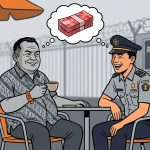 Viral napi korupsi ngopi di kafe Kendari. DPR curiga ada suap petugas rutan/Ilustrasi: Indoragamnewscom