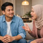 Saat istri marah karena hal sepele, Umar bin Khattab memberi teladan: sabar, memaafkan, dan adil. Islam larang suami lakukan kekerasan/Ilustrasi: Indoragamnewscom