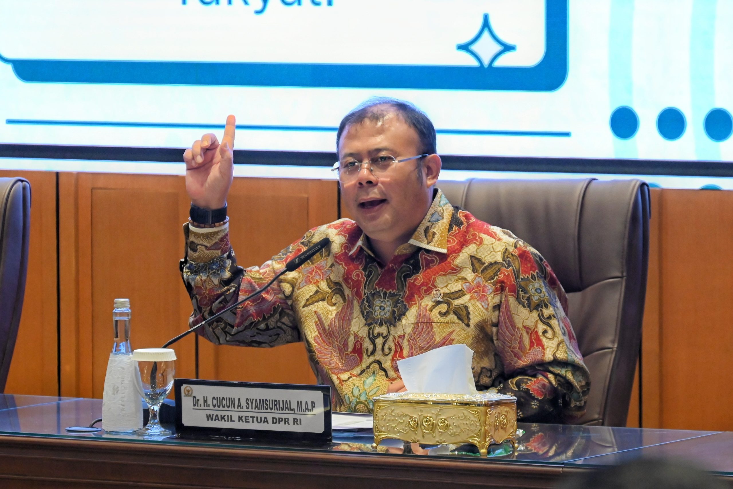 Wakil Ketua DPR RI, Cucun Ahmad Syamsurijal sebut darurat kekerasan seksual di lingkungan pendidikan. Penegakan hukum harus beri sanksi berat untuk efek jera/Foto: Humas DPR RI