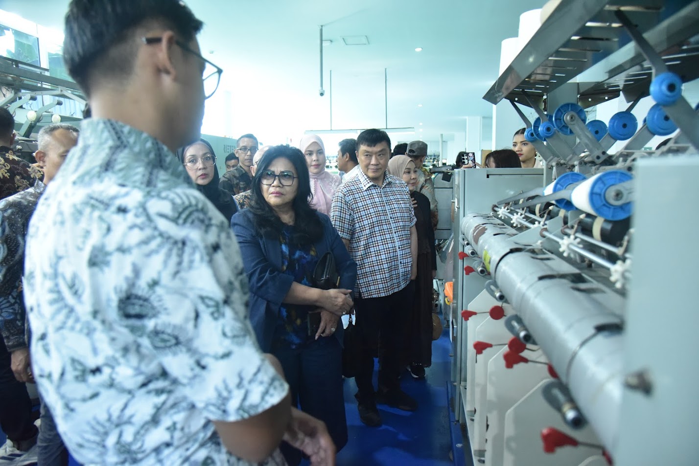 Wakil Ketua Komisi VII DPR RI Evita Nursanty saat berkunjungan ke AK-Tekstil Surakarta/Foto: Humas DPR