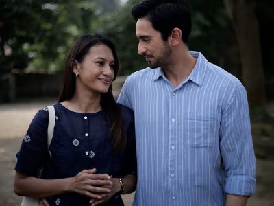 Poster film Keluarga Suami Adalah Hama dengan Raihaanun dan Omar Daniel sebagai pasangan suami istri/Foto: Istagram