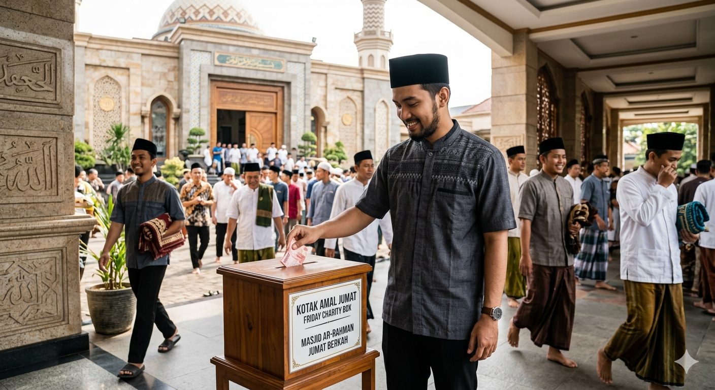 Sedekah di hari Jumat pahalanya berlipat ganda, menghapus dosa, dan membuka pintu rezeki. Simak 8 keutamaan sedekah Jumat berdasarkan dalil sahih.