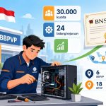 Kemnaker buka Pelatihan Vokasi Batch 2 tahun 2026, target 30 ribu peserta. Pendaftaran 19 Mei-9 Juni via Skillhub, gratis, dapat sertifikat BNSP, 24 bidang kejuruan/Ilustrasi: Indoragamnewscom