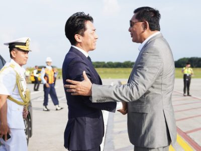 Menteri Pertahanan RI Sjafrie Sjamsoeddin dan Menhan Jepang Koizumi Shinjiro/Foto: Humas Kemenhan