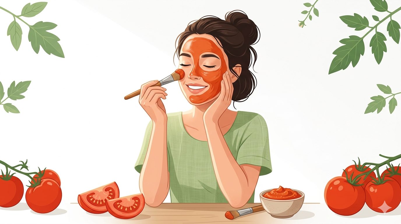 Manfaat masker tomat untuk kulit: merangsang kolagen, mengatasi jerawat, mengecilkan pori, hingga perlindungan dari sinar UV.