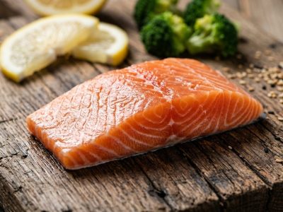 Salmon kaya omega-3, rendah merkuri. Baik untuk jantung, otak, tulang, hingga kulit.