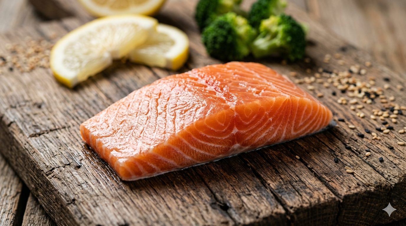 Salmon kaya omega-3, rendah merkuri. Baik untuk jantung, otak, tulang, hingga kulit.
