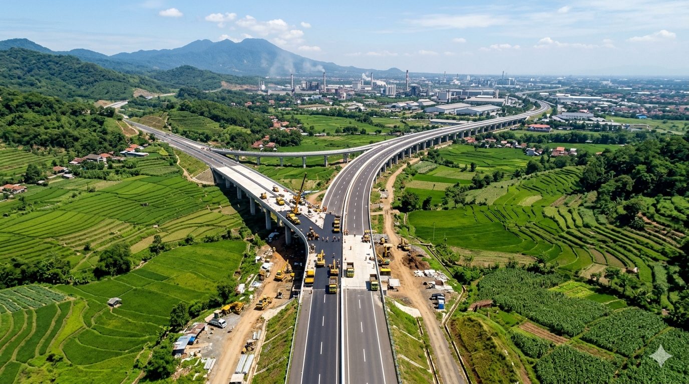 Pemerintah mulai lelang proyek Tol Sentul Selatan–Karawang Barat sepanjang 60,36 km. Investasi Rp34,75 triliun. Tol ini akan terhubung dengan JORR, Jagorawi, dan Cikampek/Ilustrasi: Indoragamnewscom
