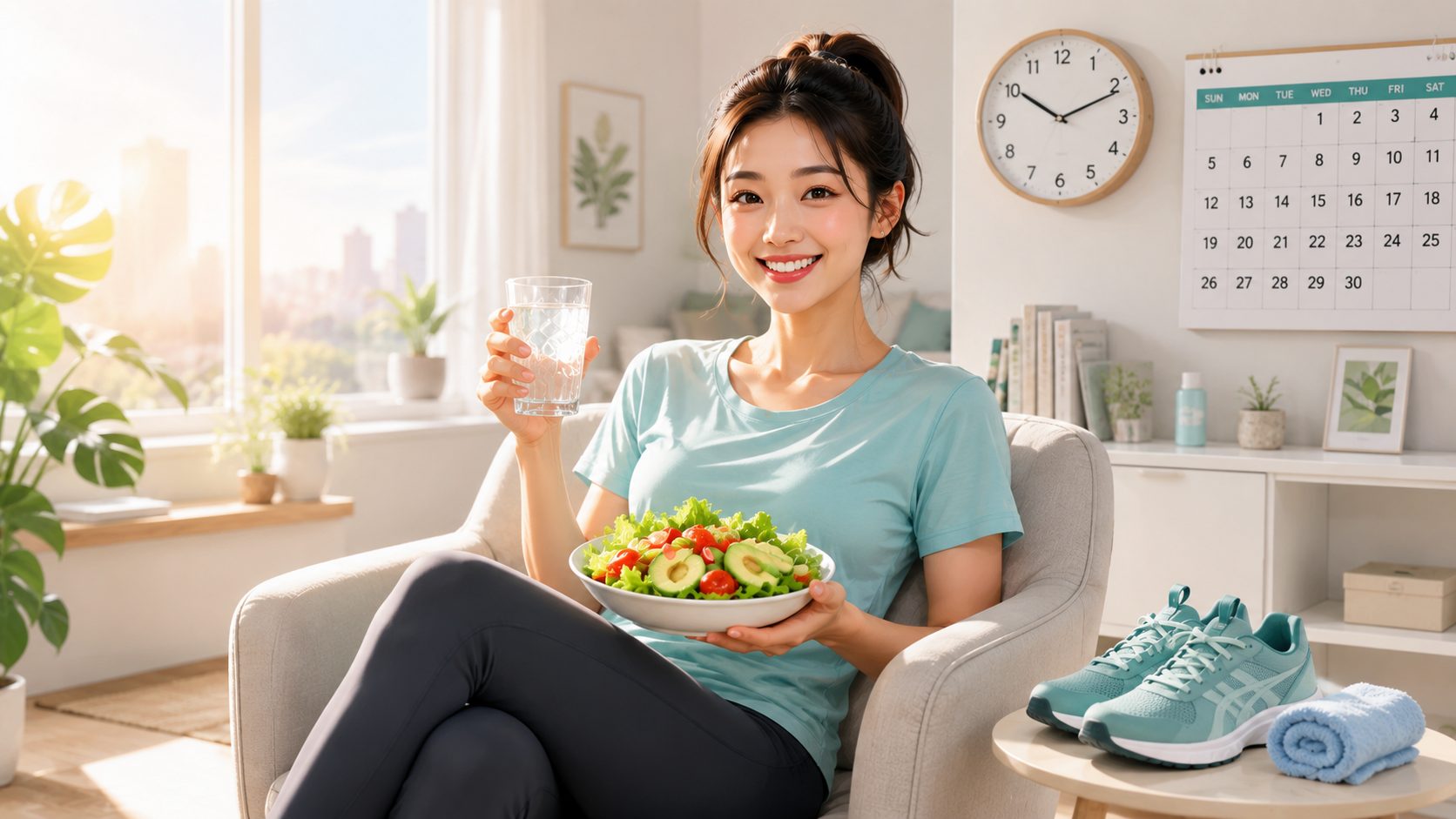 Generasi muda terjebak aktivitas padat hingga lupakan kesehatan. Pola makan seimbang, olahraga rutin, tidur cukup, dan mental sehat jadi fondasi produktivitas/Ilustrasi: Indoragamnewscom