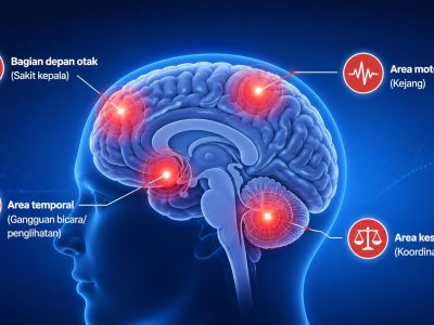 4 gejala awal tumor otak: sakit kepala tak biasa, kejang pertama di usia dewasa, hingga gangguan neurologis.