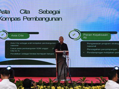 Jaksa Agung Muda Intelijen (Jamintel) Reda Manthovani dalam kegiatan sinergi Kementerian Pendidikan Dasar dan Menengah (Kemendikdasmen) bersama Kejaksaan RI melalui platform JAGA Indonesia Pintar di Bandung, Jawa Barat, Rabu (6/5/2026)/Foto: Dok Kemendikdasmen