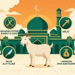 11 larangan saat qurban menurut hadits shahih. Dari potong rambut hingga memberi upah tukang sembelih dengan daging. Perbedaan pendapat 4 mazhab.