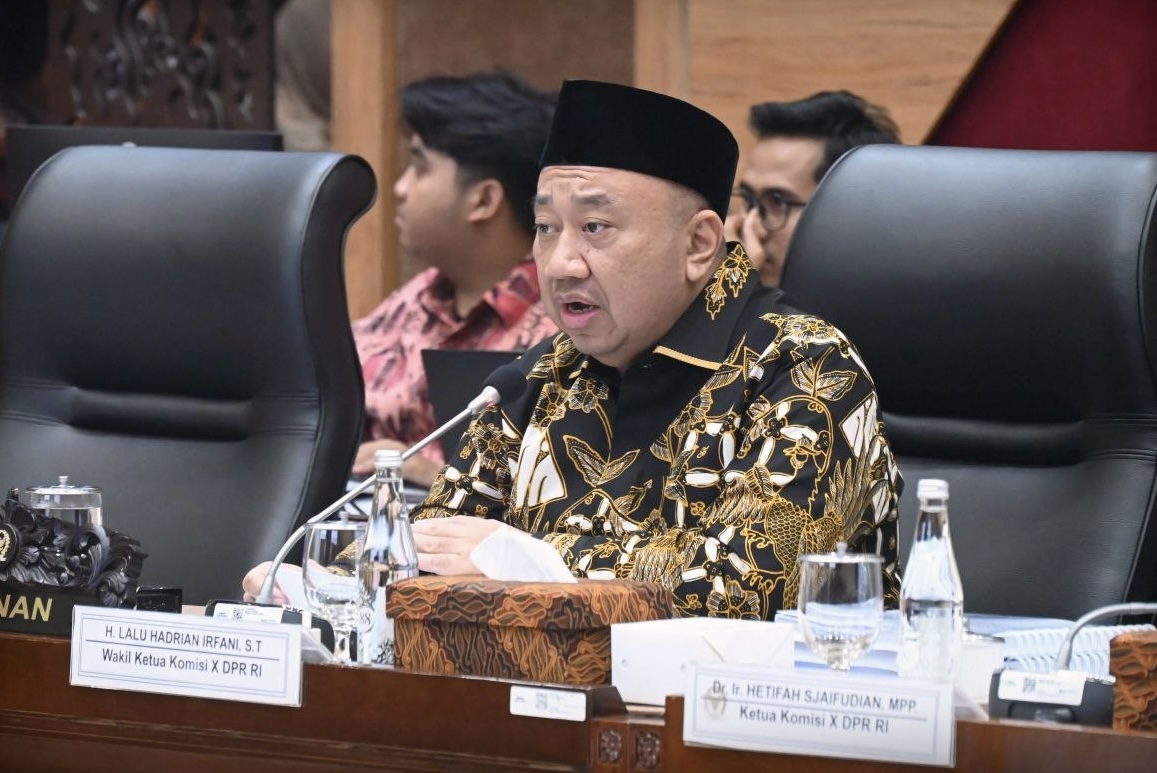 Wakil Ketua Komisi X DPR RI, Lalu Hadrian Irfani soroti instruksi Presiden Prabowo soal belajar bahasa Prancis di sekolah mengingat wacana bahasa Portugis sebelumnya tak jelas/Foto: Humas DPR RI