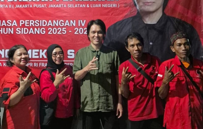 Once Mekel anggota Komisi X DPR RI saat berkumnjung ke daerah pemilihannya/Foto: Humas DPR RI