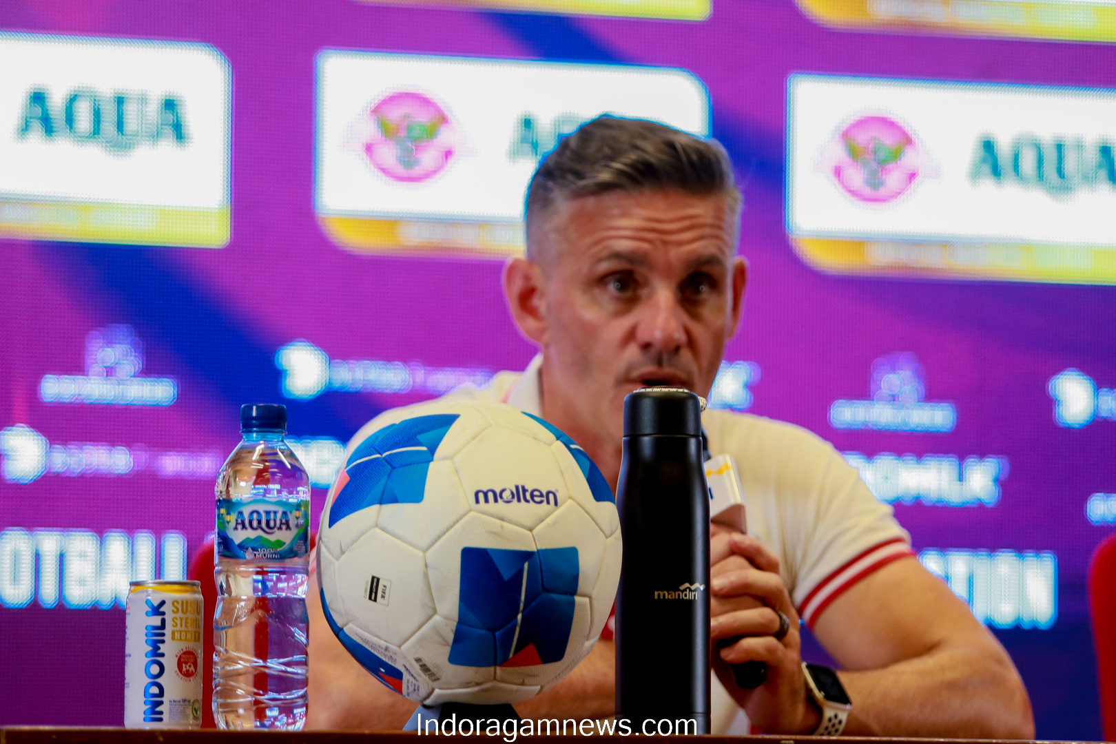 Pelatih Timnas Indonesia, John Herdman akui Mozambik buat Indonesia tertekan meski menang 1-0. John Herdman bangga dengan mental pemain dan penampilan Maarten Paes/Foto: Singgih Wibowo/Indoragamnewscom