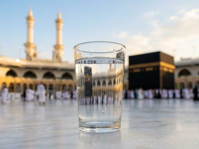 Studi menyebut air zamzam mengandung kalsium, magnesium, dan fluorida. Kandungan ini berperan untuk kesehatan tulang dan mencegah dehidrasi/Ilustrasi: Indoragamnewscom