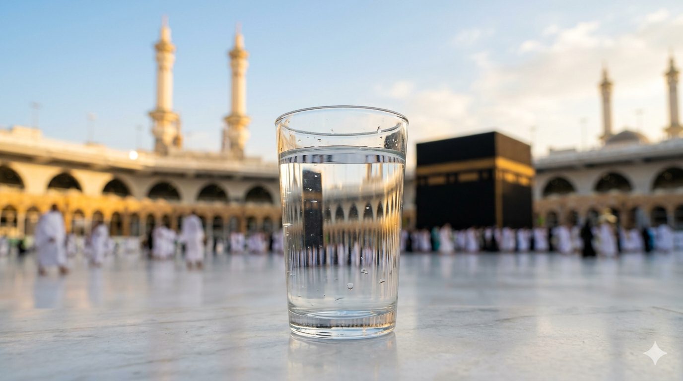 Studi menyebut air zamzam mengandung kalsium, magnesium, dan fluorida. Kandungan ini berperan untuk kesehatan tulang dan mencegah dehidrasi/Ilustrasi: Indoragamnewscom