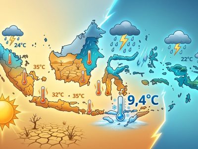 BMKG catat suhu 9,4°C di Manggarai NTT saat kemarau mulai melanda selatan Indonesia. Hujan lebat masih terjadi di Sumbar 128 mm/hari, Kaltim 108 mm/hari/Ilustrasi: Indoragamnewscom