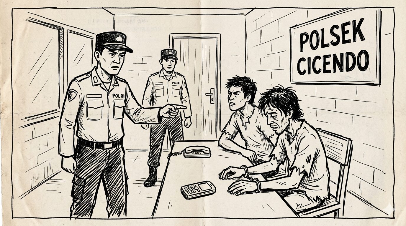 Dua pelaku begal handphone di Bundaran Doggy Bandung ditangkap polisi setelah dikejar warga/Ilustrasi: Indoragamnewscom